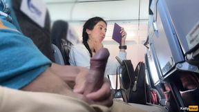 Dick Flashing in Airplane - Girl Brought Me To Cumshot In 2 Minutes