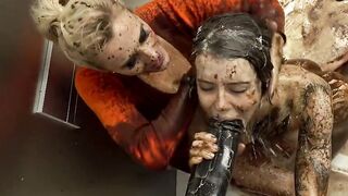 POWER BONDAGE - Toy Deep Throat And Eden Ivys Anal Rose