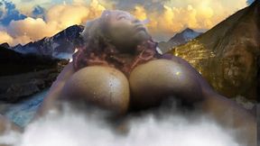 Sexy Giantess enjoys Natural Hot Spring for Goddesses 1080 smaller