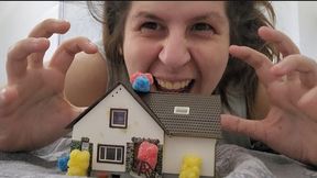Giantess Traps and Devours Gummy Bears