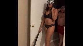 Mistress Knee Knee Disaplines Her Slave