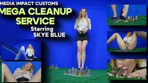 Mega Cleanup Service - Skye Blue - Mega Giantess - City Crush - Business Giantess