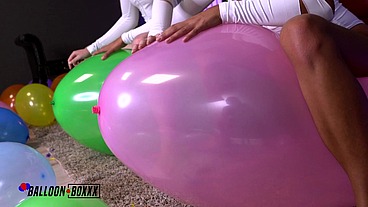 Vienna Black & Emma Johnson Birthday Balloon Bash - Amateur Boxxx