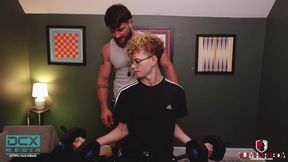 Noah devours American cock&#x1F346;, Cyrus and Heath's massive cocks get swallowed