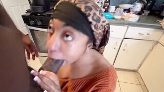 He sneaky for this snatch cartoon teenie from TikTok offer fan a Fellatio inside the kitchen after school