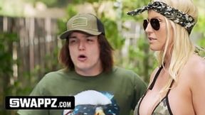 Filthy StepMoms Swap Stepsons, Blindfolded, and Get Fisted in a XXX Truth or Dare Orgy