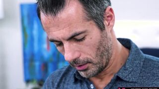 Tiffany SexBot teaches him how to have sex.