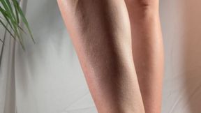 A Shoejobdream in white Birkenstock Madrid Sandals - Cockcrush and Inshoetrampling with black toenails - severe glans trampling - sidecam only - HD