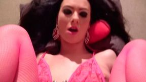 Seductive brunette Ella gets her vagina creampied after anal fuck