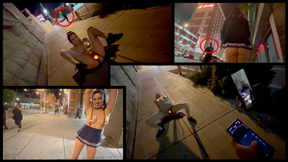 Exposed in City Streets (pt 2) - Caught &amp; Used by a Stranger