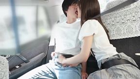 Asian Brunette Natsu Gets Public Massage &amp; Deepthroat in Tokyo Streets