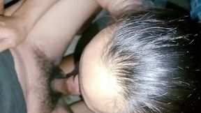 Overflowing cum in my mouth