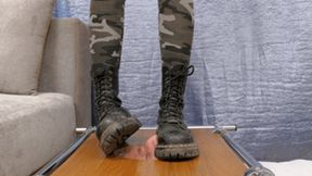 19 yo girl in military pants and Doc Martens shoes tramples my face (part 5 of 5), flo063x 2160p