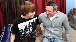 Bottom emo twink Kyler Moss facialized by daddy Brock Landon