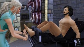 Jon Snow Punished by His Queen