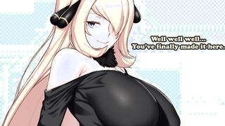CARTOON JOI - Cynthia ends your Nuzlocke! (Tiny Cock Humiliation, Fem Dom, Netorare, CEI, Cucking)