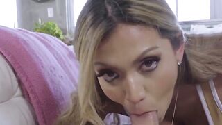 Teenie pounded and facialized after sucking stepbrother off