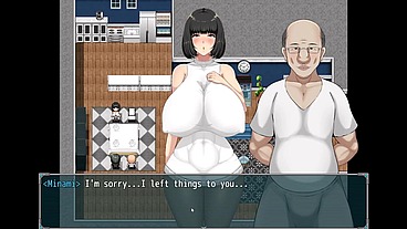 Justice Work in Spare Time [ NTR HENTAI Game PornPlay ] Ep.13 Father in law fingered her asshole while her husband is watching TV !