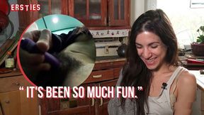 Magena's hairy twat gets devoured in a dirty elevator thrill