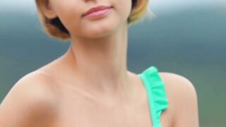 Gorgeous babe showing her perfect body off in slow mo
