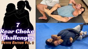 Rear Naked Choke and Body Scissor Combo Compilation Volume 2 - 7 Petite Girls Taking Down Larger Men