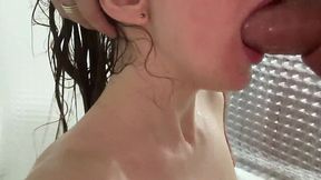 Neighbor Sneaks In While I'm Showering, Fucking My Wet Pussy, Cums on My Tits
