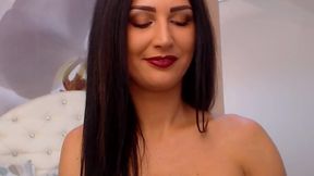 Beautiful Brunette Allison Desire Anal Show