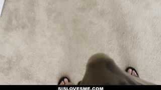 Latin Stepsister Gina Valentina Lets Step  Bro Sniffs her Panties