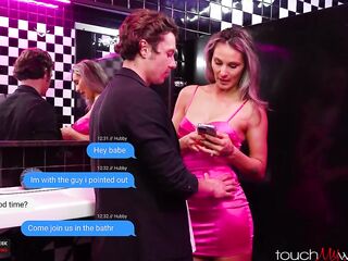 Sharing My Hawt Blond Wife With Some Other Chap in Club Bath - Mandy Rhea