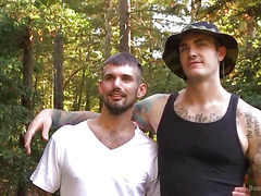 Chris Harder Christian Wilde Wild Country Hiker Is horny Bound Fucked By Woods Survivalist