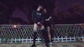 Dude in pantyhose jack in the park and was plowed by a passing runner (Part two)