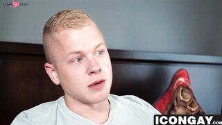 Sexy college graduate pounding his room mates tight ass