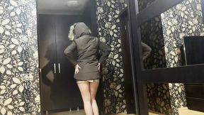 Cum Floods Brown Fur Hooded Puffer Jacket - Explicit Scene 172