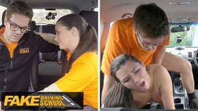 Dirty 'Driving' Lesson Turns into Steamy Sex Session Between Teenager and Her Sexy Instructor