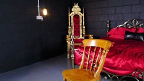 GG Latex Catsuit Bound to a Chair