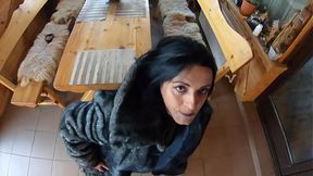 Blowjob, Fuck, Cum: Playing With Impotent Hubby Friends Wearing Fur Coat - Ep 240