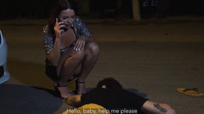 Rich Russian slut cures guy with her vagina after car accident
