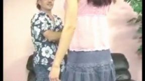 Tall teen sucks and fucks for her audition