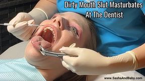 Latex Gloves in her Dirty Mouth - Slut Masturbates At The Dentist - Glove Fetish - Medical Fetish - Rubber GLoves