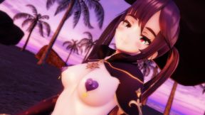 Genshin Impact - Mona beach Sunset Ride (A XXX Parody)