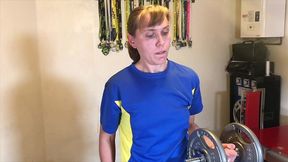 super fit sexy gym girl - naughty workout gunged