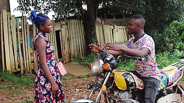 The motorcycle taxi that takes me to the crossroads takes me, diverting me from my goal, to his place to fuck me