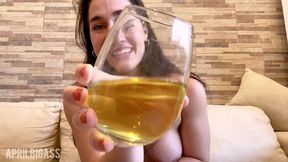 lauren phillips, i react as she gets fucked in her ass and swallows pee, and my stepdad makes me drink 2 liters of dark yellow!!!