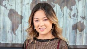Sensual Asian teen Lulu Chu puts a butt plug in her asshole