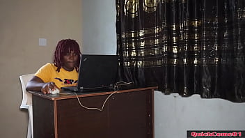 OFFICE SEX FINAL PRT WITH MY MY STEP SONS GIRLFRIEND After watching sex videos on my laptop in the office she WALK IN TOO THE OFFICE SHE suck me better and we #FUN had a nice time I squeeze her bre