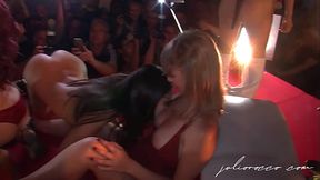Public Girls Engage in Wild Orgy