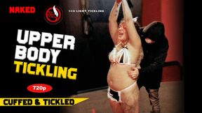 Ticklish Sissy Maid Chubby Sasha BBW Armpits Tickled | Waitress Tied and Tickled | Belly Tickling | Upper Body Tickle - 720p