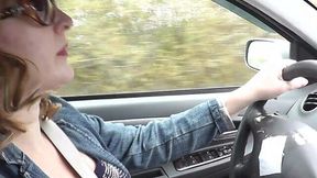MILF Squirts with Passion During Wild Car Masturbation