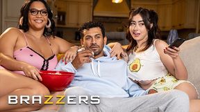 Horny Girls Ashlyn Peaks & Chloe Surreal Compete For Their Share Of Alex's Huge Cock