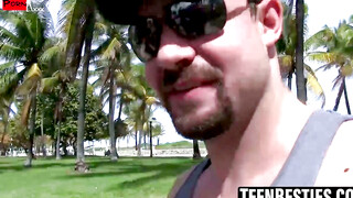 Spring Break Slay 10 Slumbering beauties trap a hapless dude for a night of nonstop group sex